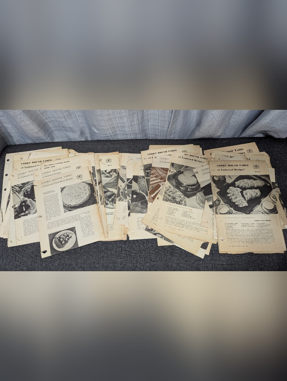 Lot Of 65 1930s-50s Cooks Round Table Better Homes And Gardens Recipe Cutouts